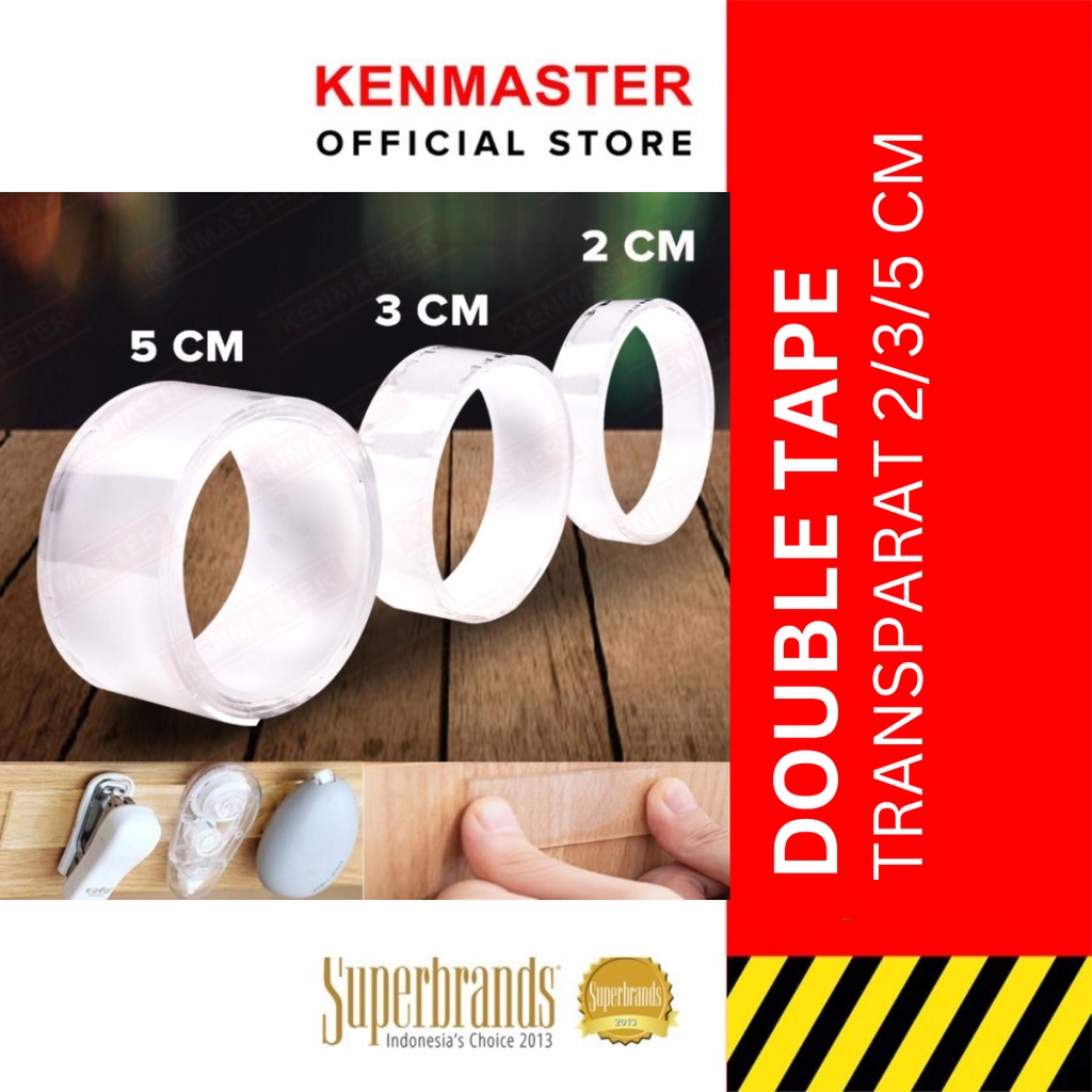 

Kenmaster Double Tape Nano 2 Cm/3 Cm/5 Cm Panjang 1 Meter