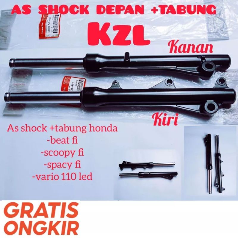 as shock depan+tabung beat fi/sepasang as shock+tabung depan beat fi scopy fi spacy fi/shock breaker