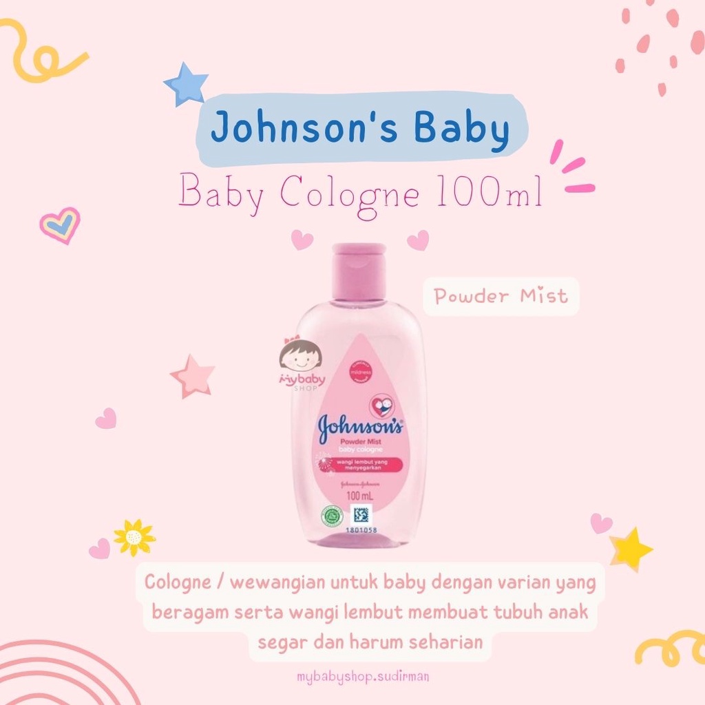 JOHNSON'S Powder Mist Baby Cologne - Minyak Wangi Bayi 100ml / PARFUME