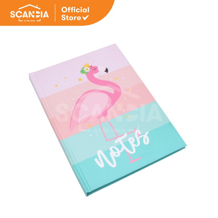 

SCANDIA Buku Catatan Notebook Hard Cover 100 Sheets Flamingo (SP0270)