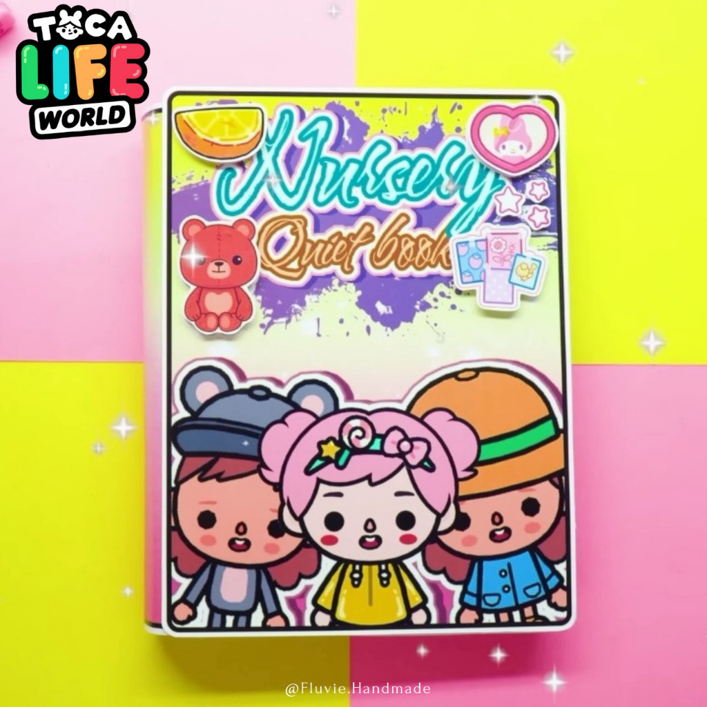 Toca Life World Quiet Book Paper Doll | Nursery ABC In Quiet Book