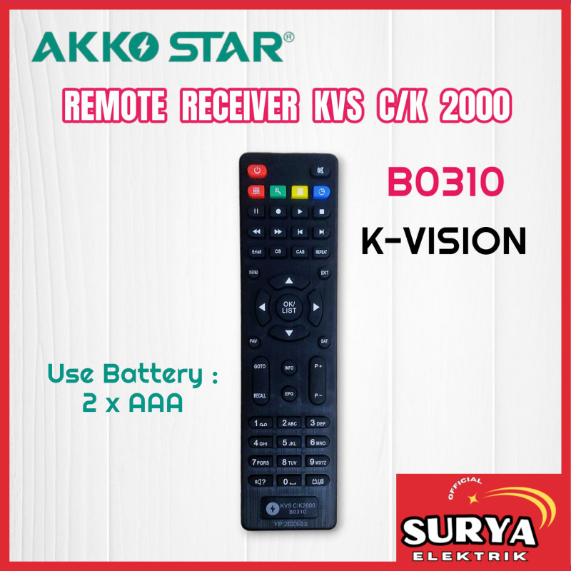 Remote Receiver K-VISION Parabola AKKO STAR KVS C/K2000 - B0310