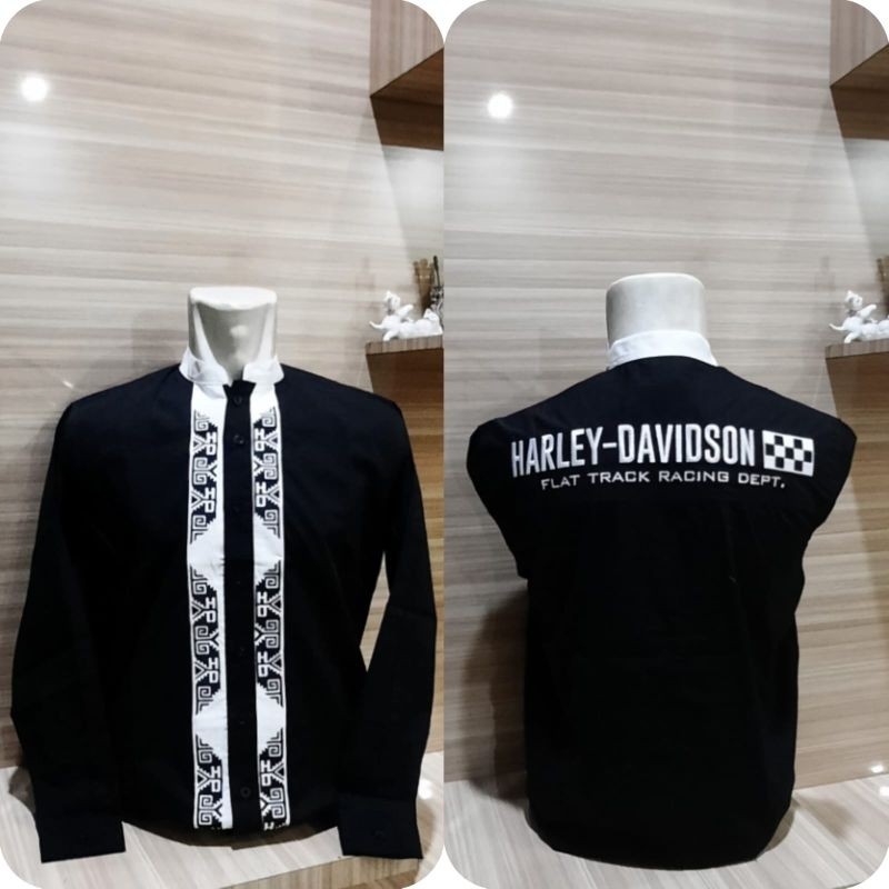Kemeja Koko Harley Davidson | Baju Koko Harley Davidson