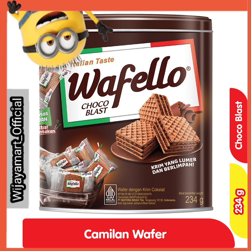 

Wafello Wafer Choco Blast Kaleng 234 g