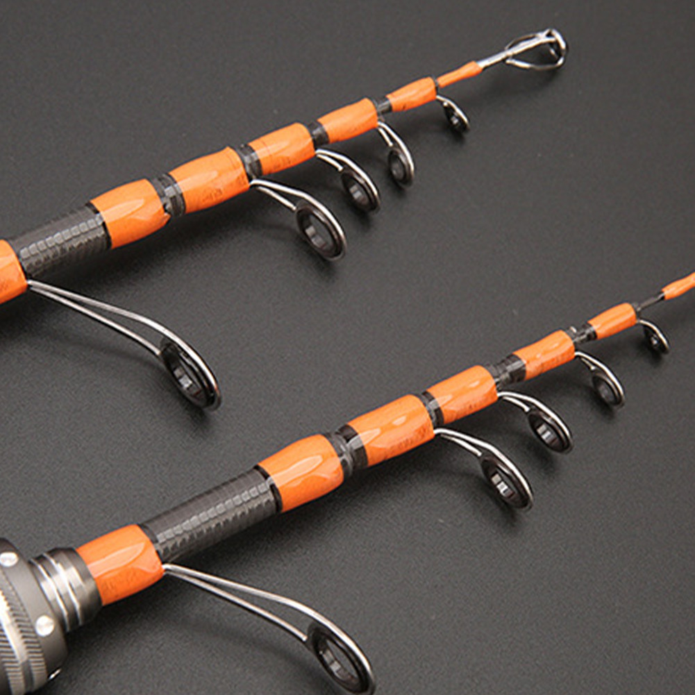 1.5m Spinner Casting Telescopic Carbon Fishing Rod UL Horse Mouth Rod 2-6lb With Telescopic Fishing 