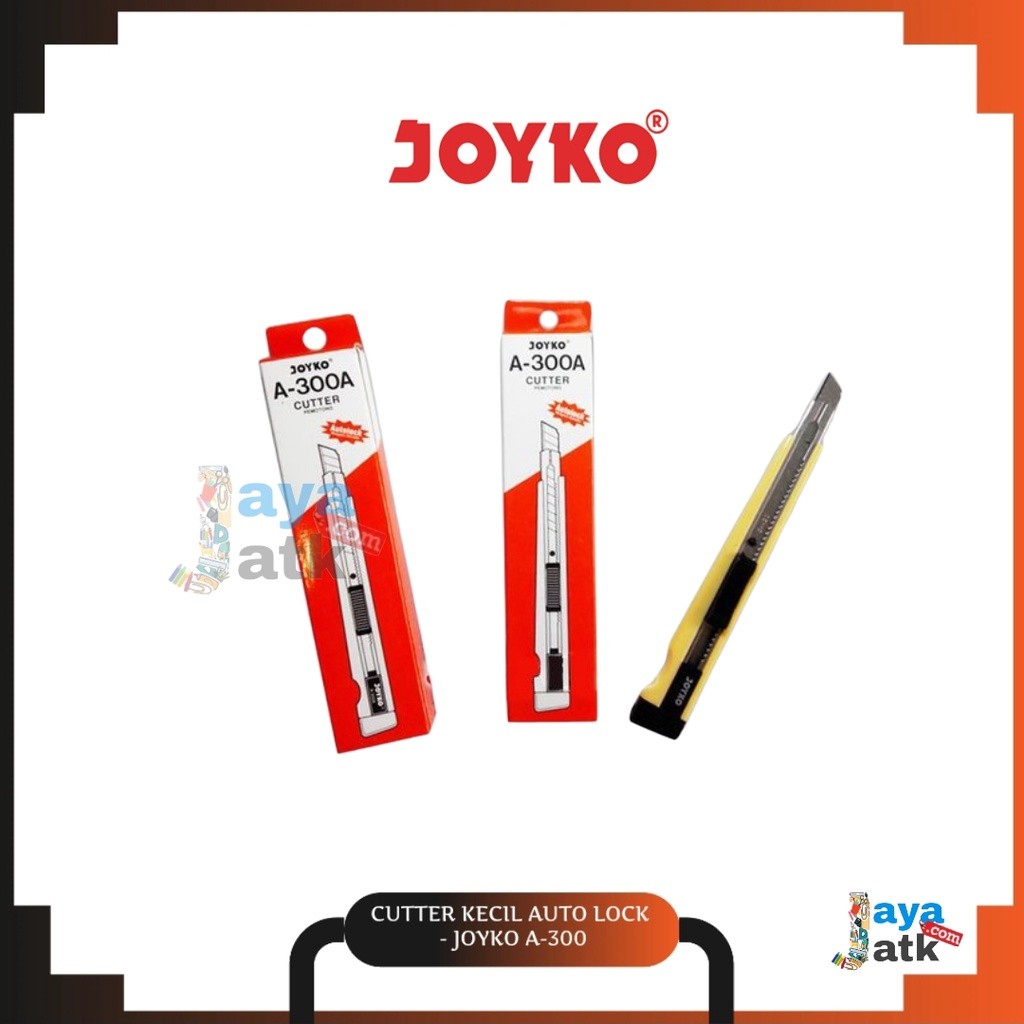

Cutter Pisau Kecil Auto Lock - Joyko A-300