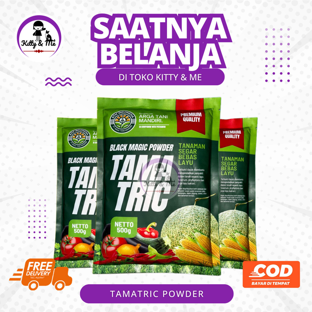 TAMATRIC POWDER TRICODERMA 500 GRAM - Asam Humat Untuk Tanaman
