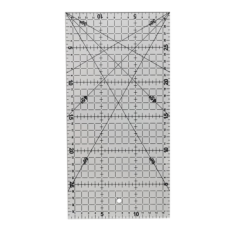 

Patchwork Ruler Office Stationery School Supplies 15x30x0.2cm Acrylic Material Patchwork Ruler High-grade Sewing Tools