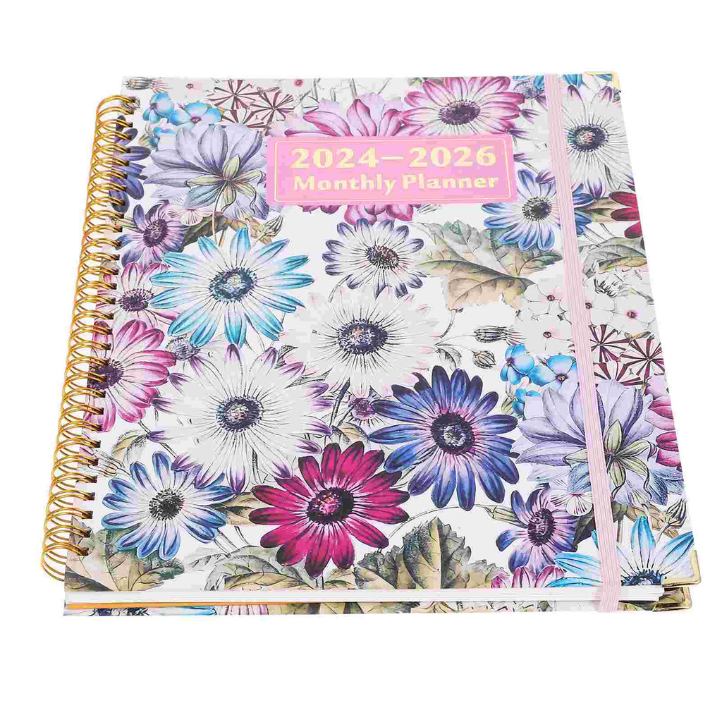 

2024 Agenda Book Monthly Planner Journal Books 2024-2026 Convenient Academic Portable Notepad Daily Office