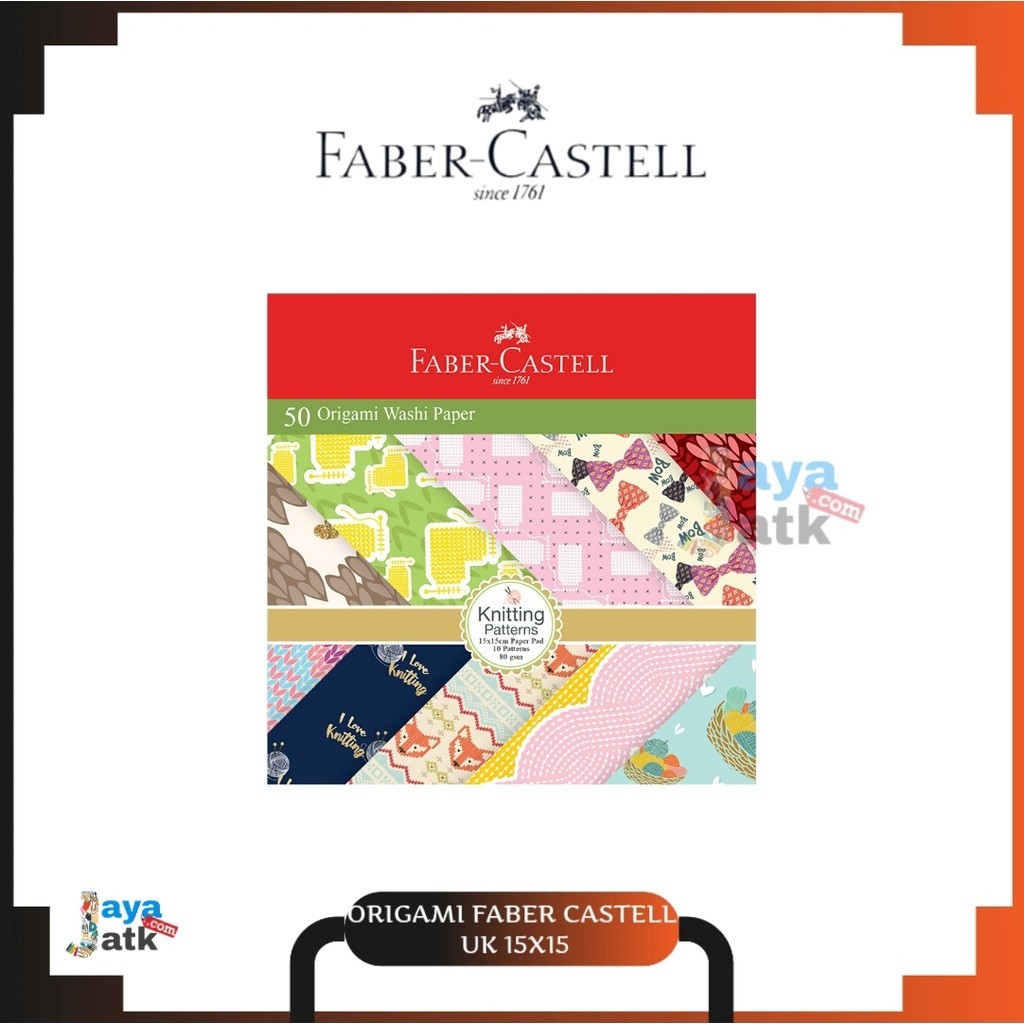 

Kertas Origami Washi Paper Motif 15x15 50 Lembar - Faber Castell