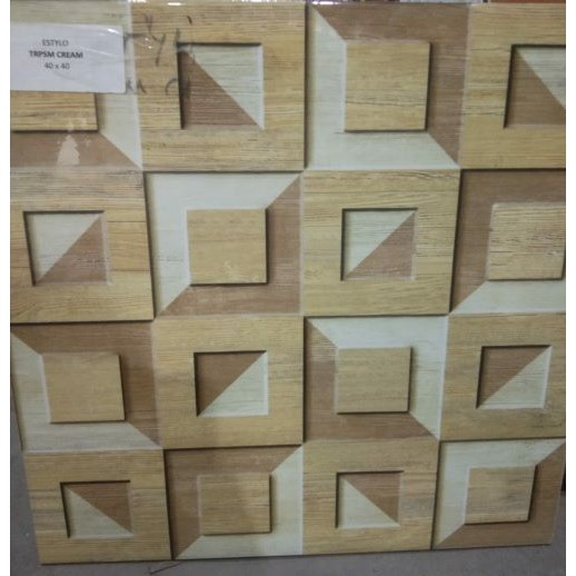 ESTILLO 40x40 Trapesium Cream