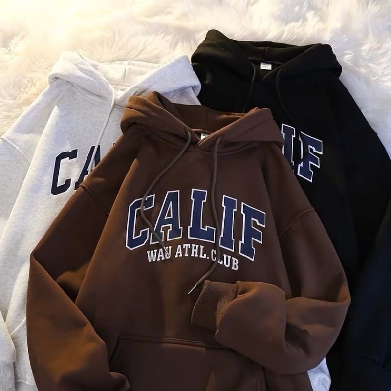 Jaketin Hoodie CALIF CLUB Big Size ( S - 6XL ) Jaket Jumper Pria Wanita Jumbo M L XL XXL XXXL 2XL 3X