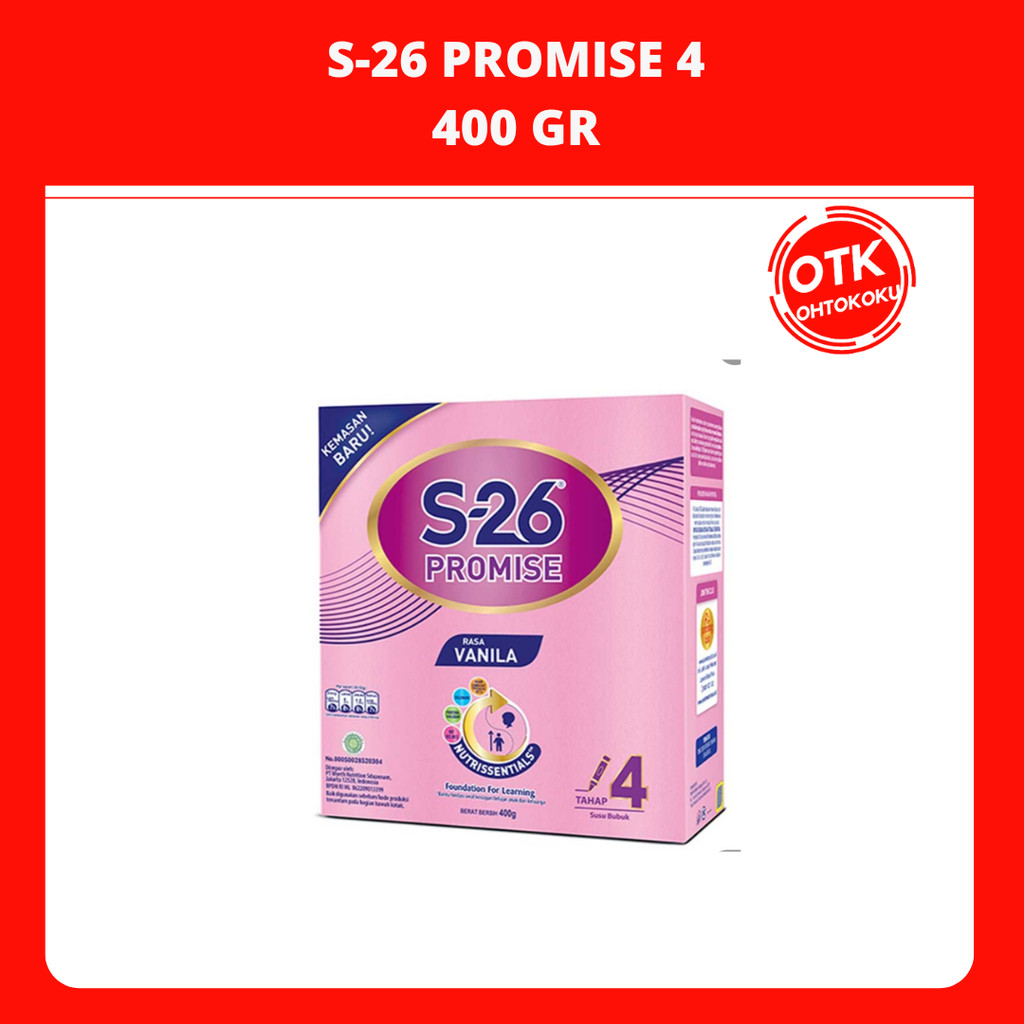 

S-26 Promise 4 Susu Pertumbuhan Usia 3-12 Tahun 400 gr