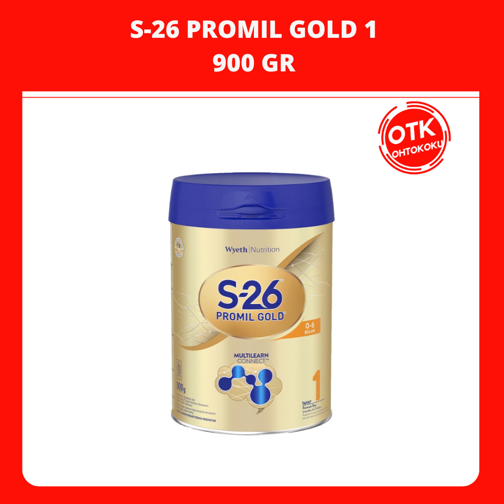 

S-26 Promil Gold 1 Susu Formula Usia 0-6 Bulan 900 gr