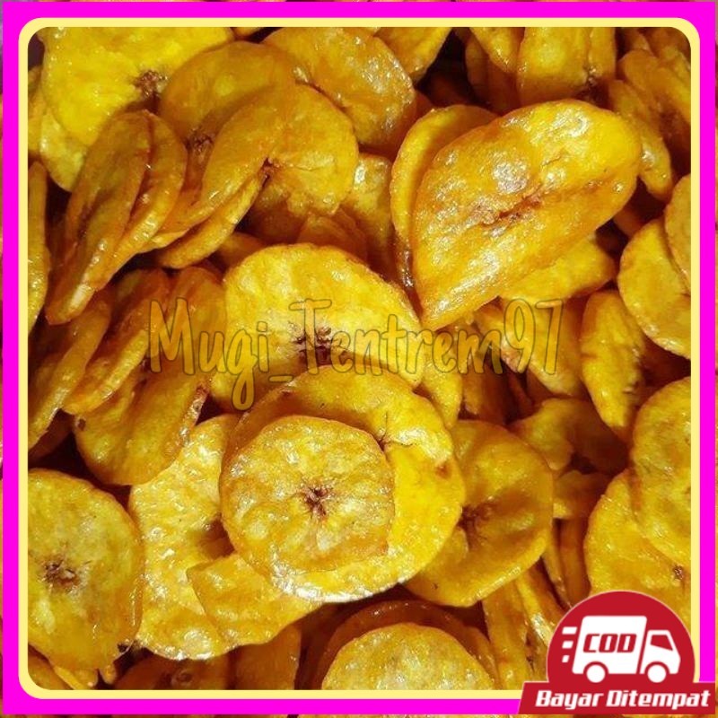 

1kg keripik pisang dua varian rasa manis / asin