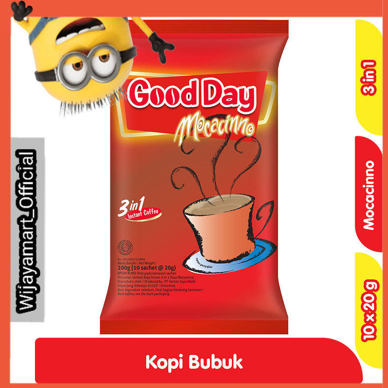 

Good Day Kopi Instan 3 in 1 Mocacinno 10 x 20 g