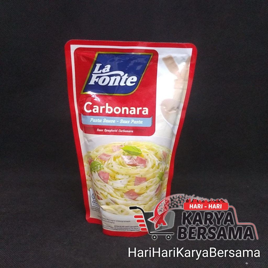 

BUMBU MASAK LA FONTE SAUS SPAGHETTI CARBONARA POUCH 315GR