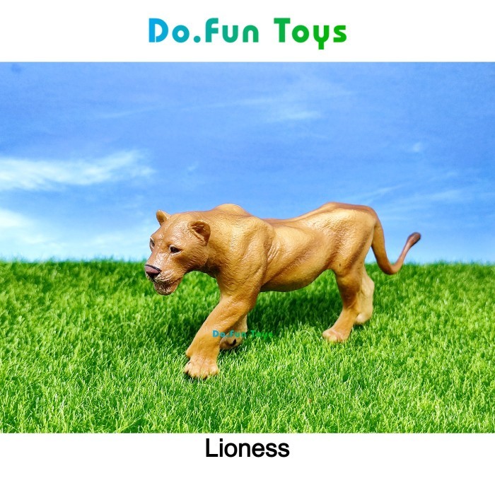 New Lion Animal Figure / Miniatur Mainan Binatang Singa - Lioness