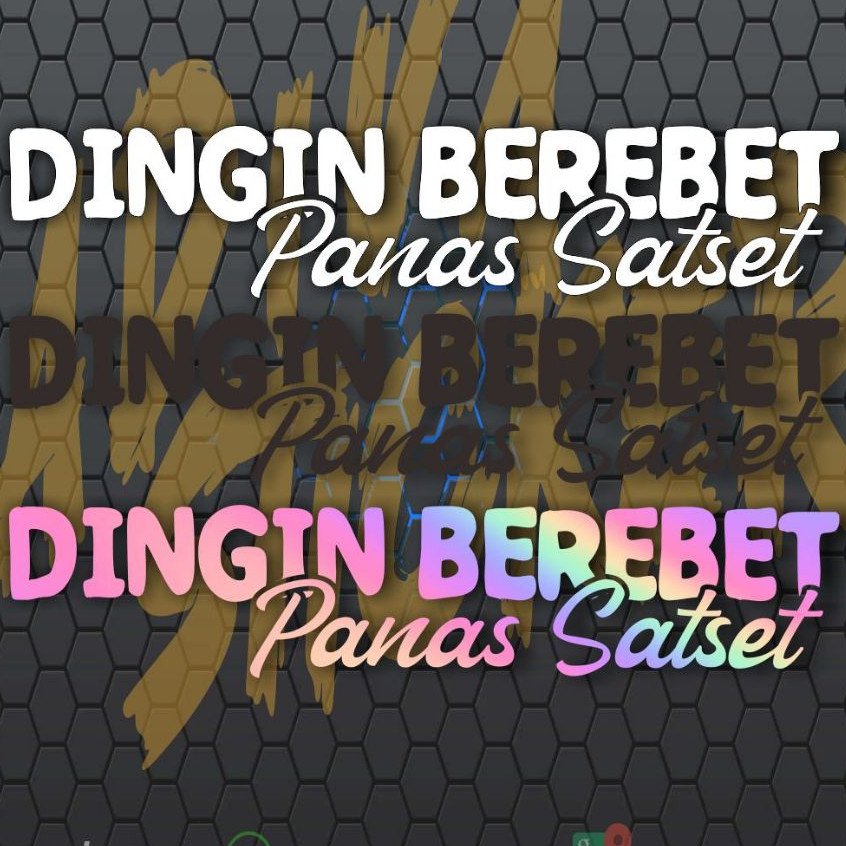 STIKER CUTING,STIKER CUTING DINGIN BEREBET PANAS SATSET