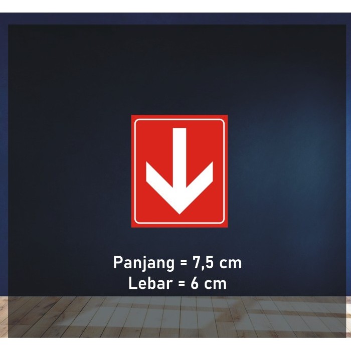 

Sticker Panah 6x7,5cm Persegi Kecil Merah Hijau - Merah