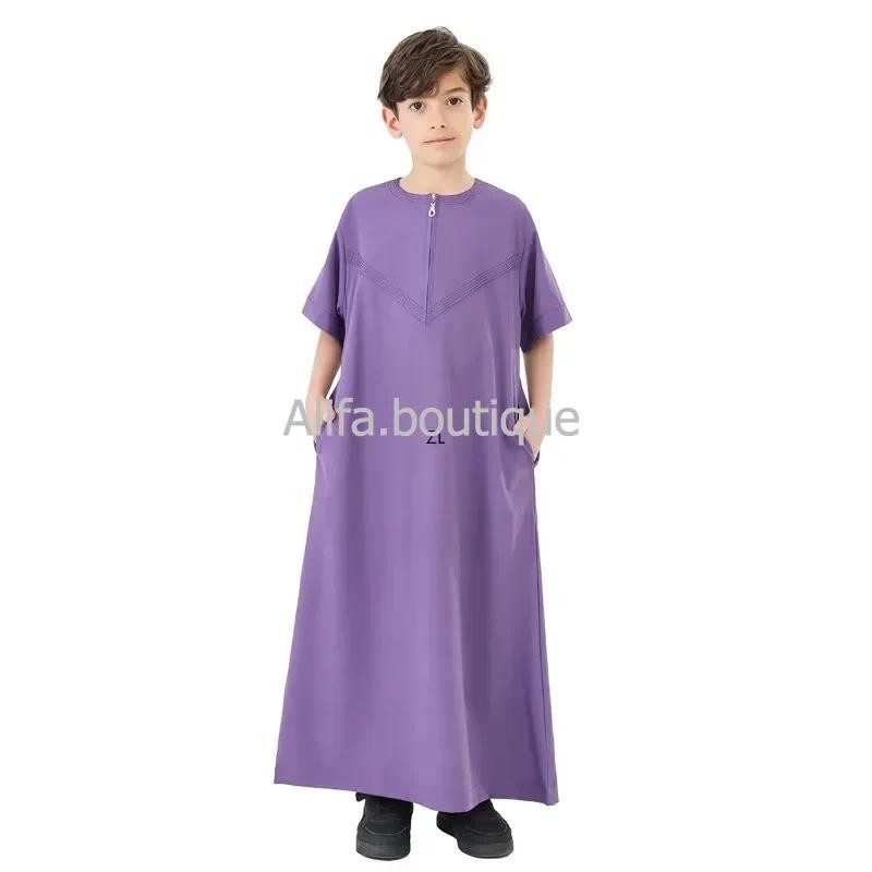 Eid Djellaba Boy Kids Jubba Thobe Muslim Islam Child Clothing Saudi Arabic Robe Turkey Dubai Abaya K