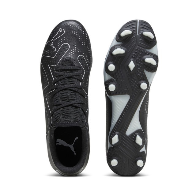 PUMA Sepatu Sepak Bola Pria FG/AG FUTURE PLAY Black-Silver - 44
