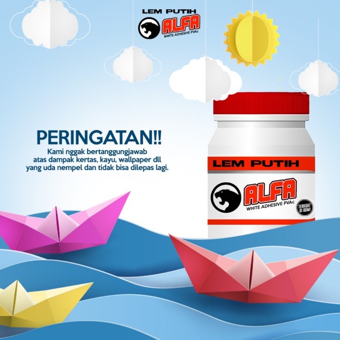 

Lem ALFA Putih PVAC Botol 150 GRAM Lem