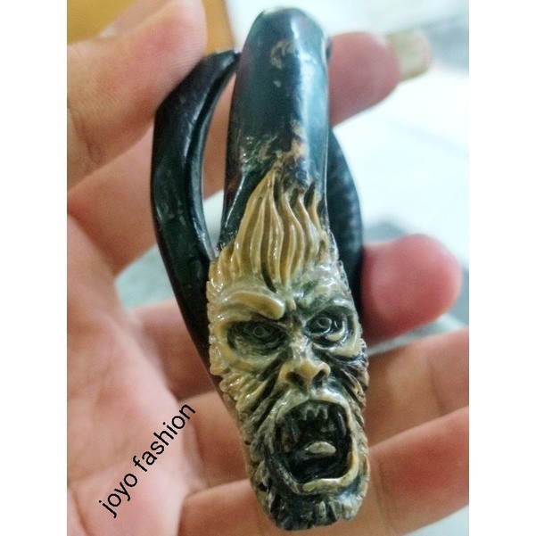 GELANG AKAR BAHAR BONGGOL UKIR MANUSIA KERA