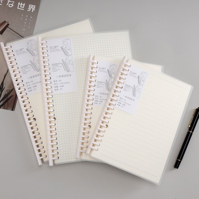 

Promo Diskon~[Limited Stok] Aesthetic Binder A5 B5 Hard Cover Plastik Transparan Muji Style - A5