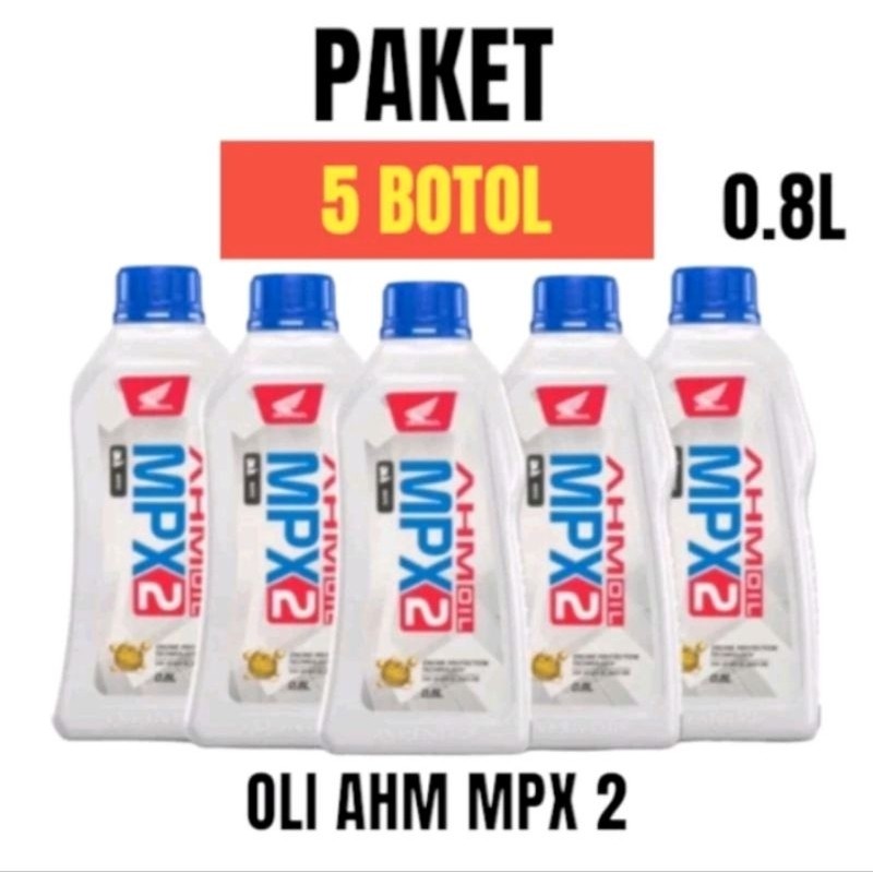 GROSIR 5 PCS OLI MPX2 MPX 2 0.8L PAKET HEMAT 5 BOTOL OLI MPX2