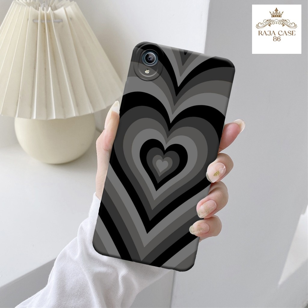 Softcase Vivo y91c - Rajacase-  Casing Vivo y91c - Motif case love - Vivo - Softcase Vivo y91c Pelin
