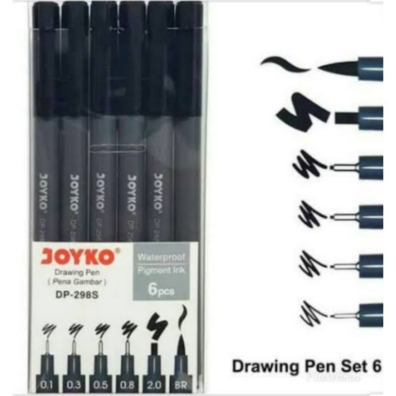 

(1pak) drawing pen joyko isi 6