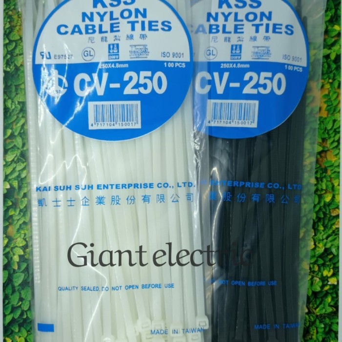 

[BIG SALE] KSS NYLON CABLE TIES CV-250/ 25CM X 4,8MM - Putih