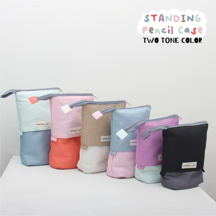 

Paperie Lab - Standing Pencil Case - Tempat Pensil Berdiri - dark beige