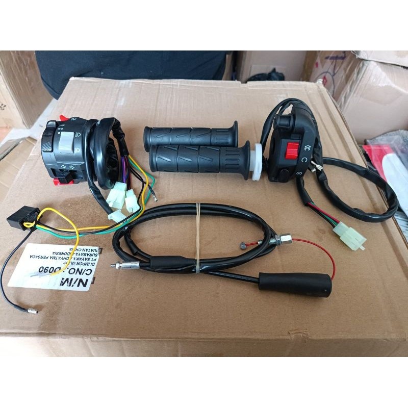 Gas spontan Ksr set holder kiri vixion