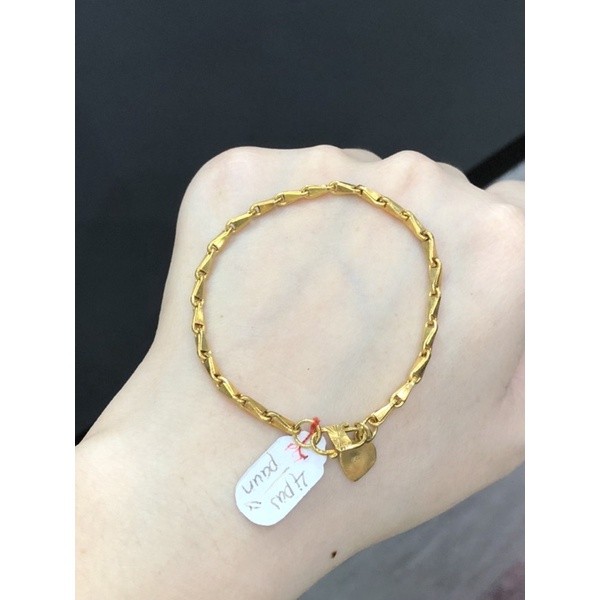 Gelang Tangan Padi Emas Asli 24k berat 5gram ada surat
