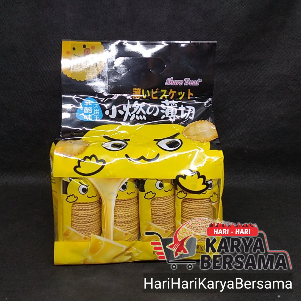 

MAKANAN RINGAN BISKUIT BAIRONG SHARE TREAT CHEESE FLAVOR BISCUITS 360GR