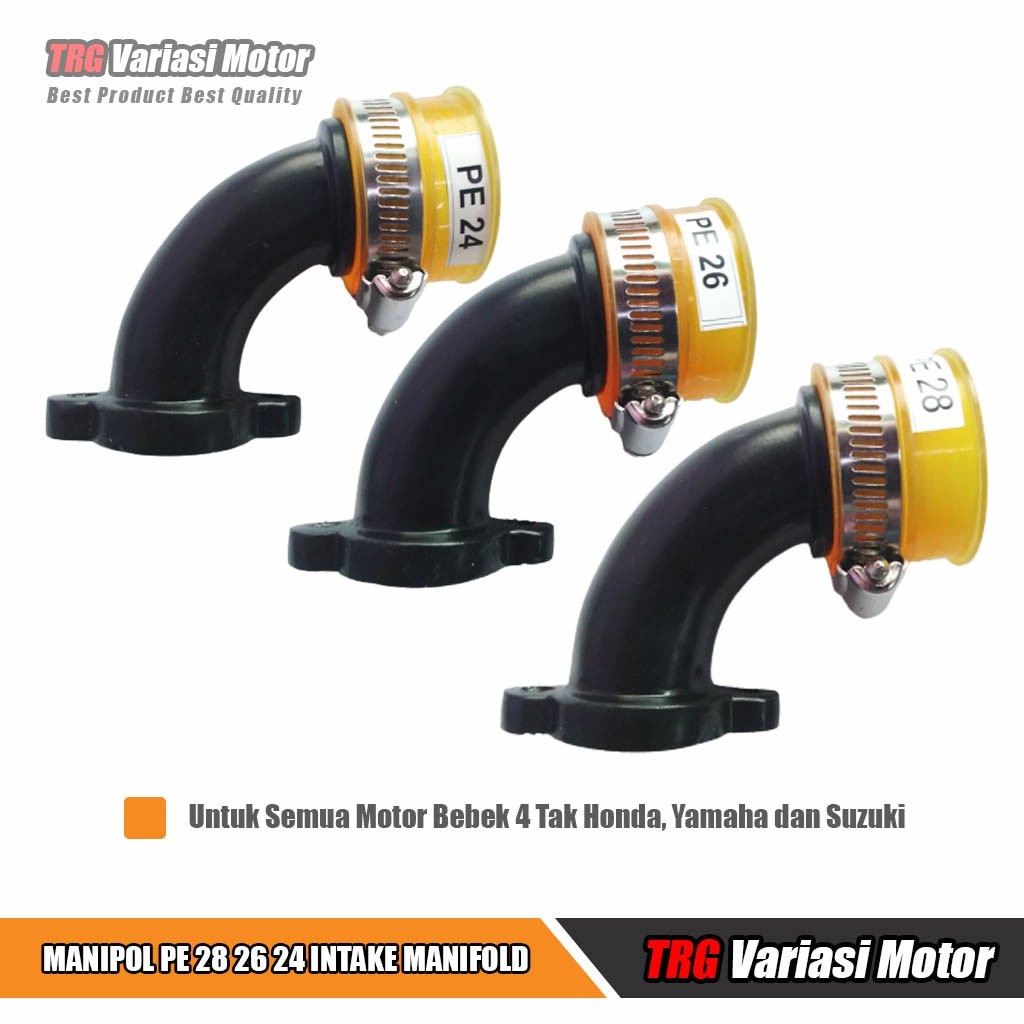 Manipol Pe 28 Bebek PE 26 PE 24 Intake Manipol Karburator TRG Untuk Motor Bebek Universal