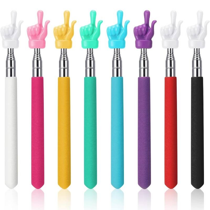 

Telescopic Teacher Pointer Stick Extendable Hand Pointer Finger Pointer Stick Presenter Whiteboard Pointer for Student Classroom