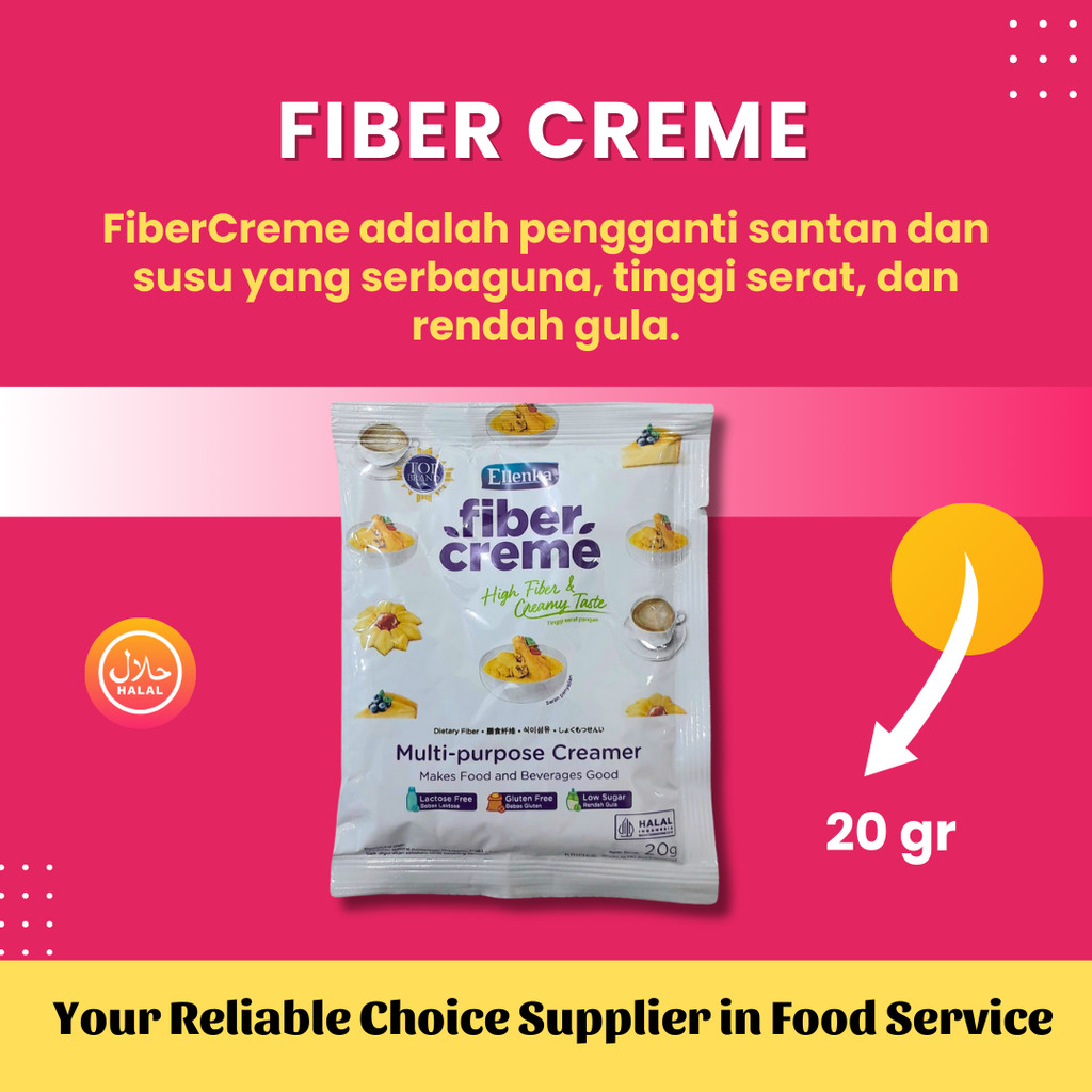 

Ellenka Fiber Creme Sachet 20 gr Krimer Creamer Serbaguna