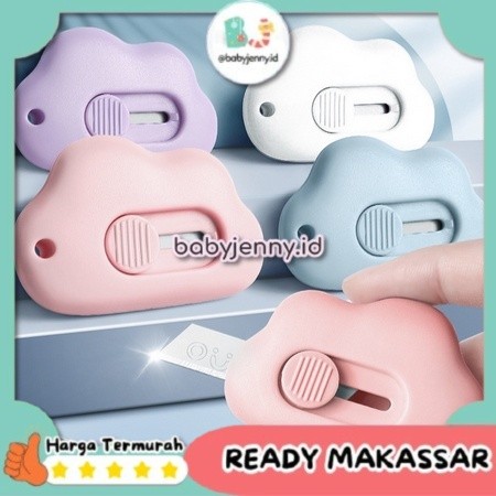 

[babyjenny.id] J383 Cutter Mini / Cutter Mini Pisau Kecil Bentuk Awan / Cutter Mini Bentuk Awan / Pisau Pemotong Mini Lucu / Travel Cutter