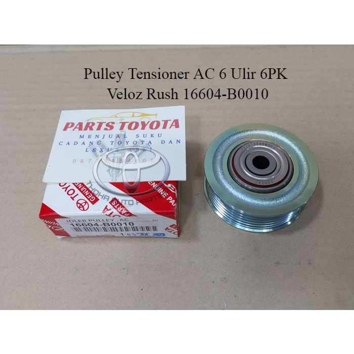 Poli Pulley Tensioner AC 6 Ulir 6PK Veloz Rush 16604-B0010 Original