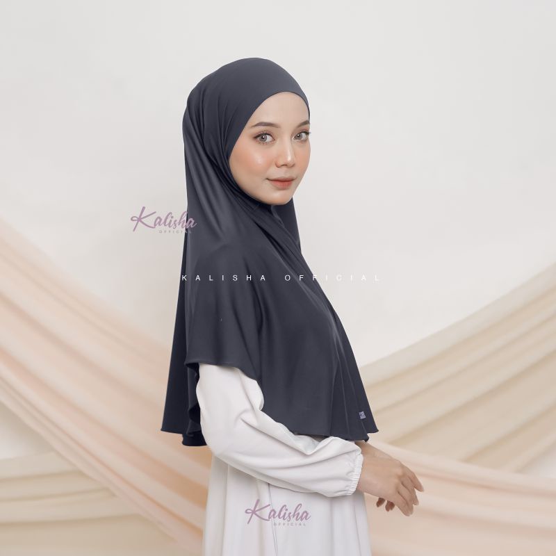Hijab Bergo Jumbo Tanpa Pet Bahan Jersey Premium Kerudung Jumbo Non Pet / Non Ped Instan Zahira