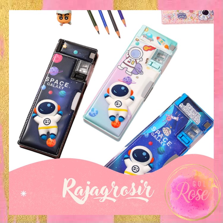 

ℛ - S5945 Kotak Pensil Case Magnet Untuk Anak Tk & Sd / Kotak Pensil Anak Lengkap Dengan Peruncing / Tempat Pensil Karakter