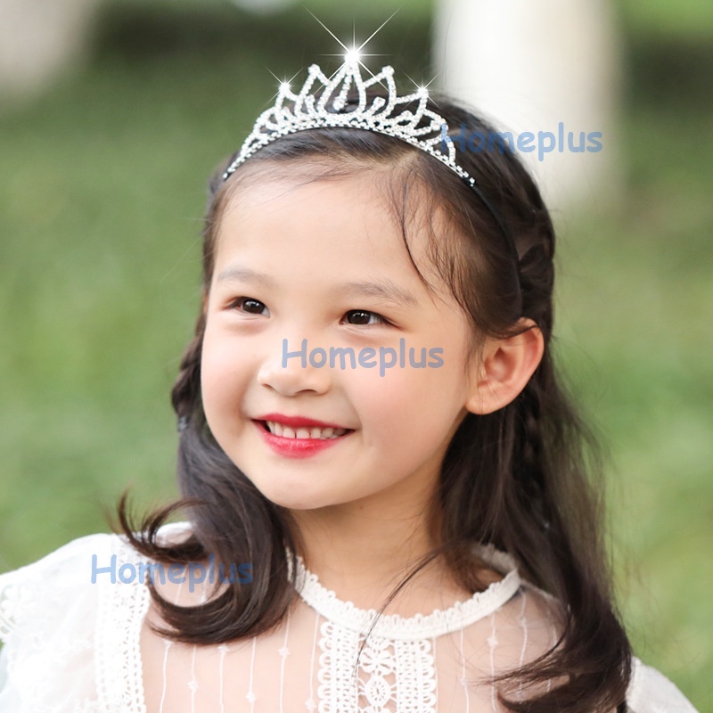 HomePlus Mahkota Anak Perempuan Bando Mahkota Wanita Princess Bandana Mahkota Mahkota Ulang Tahun Korea Fashion Bando Princess