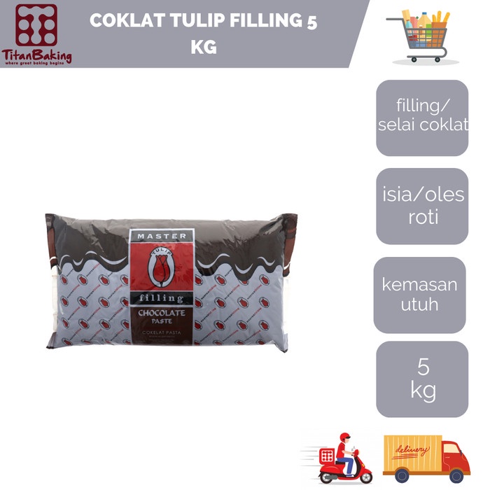 

Promo Termurah [ Best Seller ] Coklat Tulip Filling 5 KG