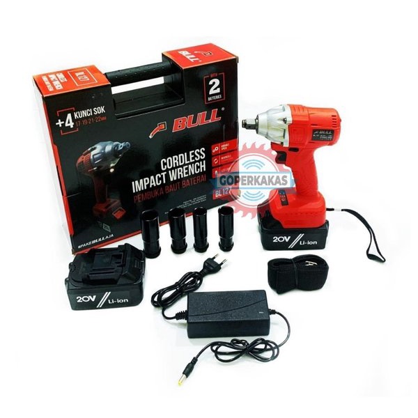 MESIN IMPACT WRENCH BATERAI - MESIN PEMBUKA BAUT CORDLESS