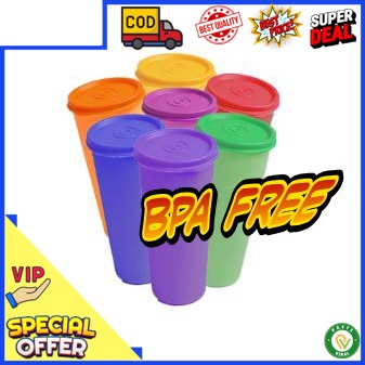 Gelas Plastik Warna Warni Anti Tumpah Bukan Lion Star / Tumbler Glas Plastik Warna Warni ada Tutup F