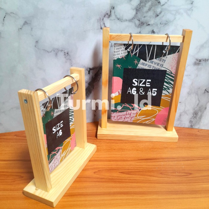 

Tempat Menu Holder Menu / Nomor meja / stand menu kayu - A6