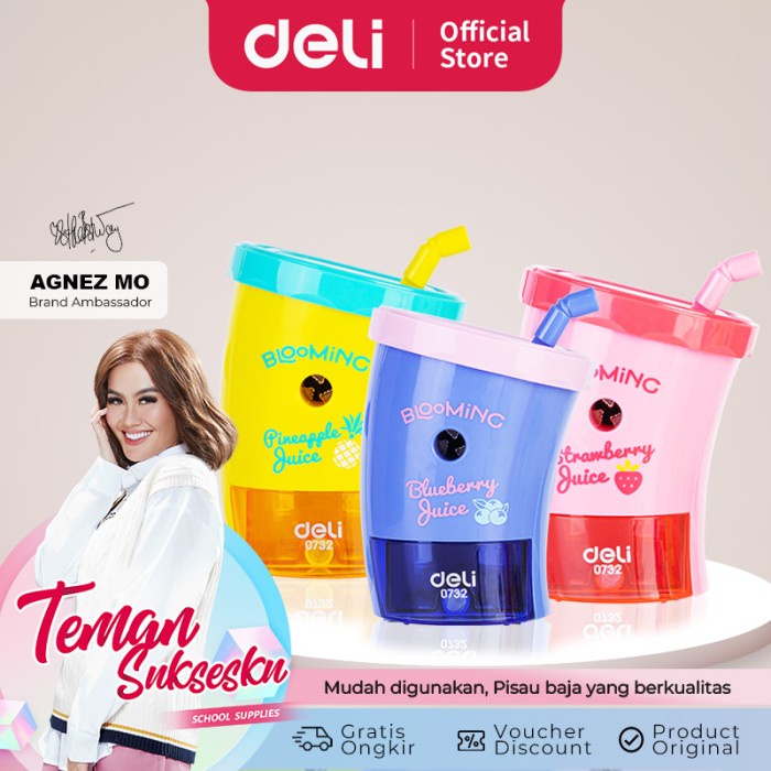 

[Best Seller] Deli E0732 Rautan Meja-Coke Rotary Pencil Sharpener - RANDOM